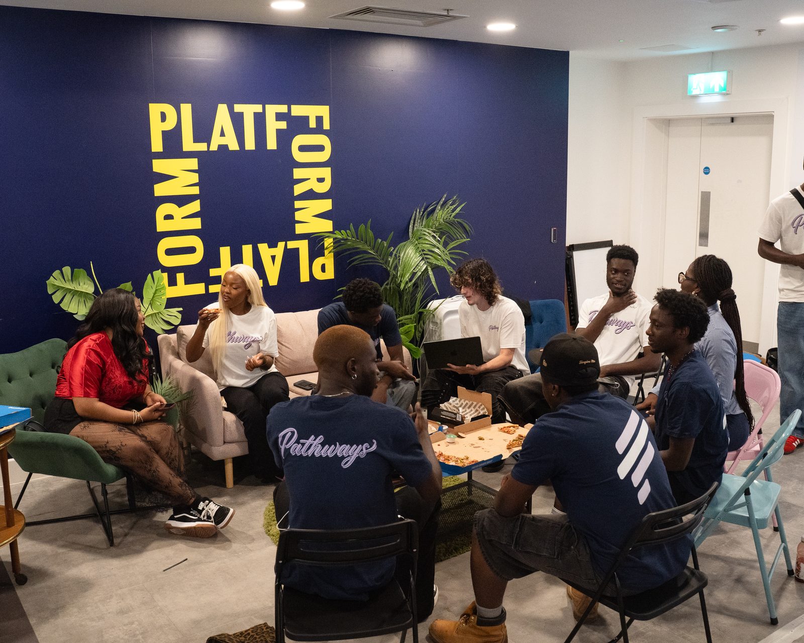 The room in full discussion