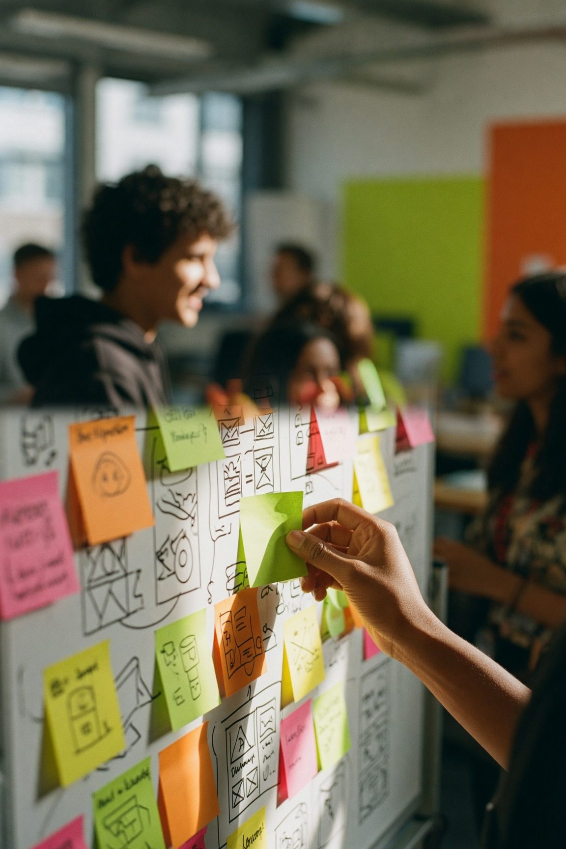 Whiteboards and idea walls